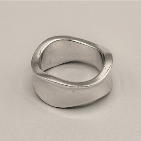 Silver Lia Sophia Capricious Retired Band Ring Size 7 - Picture 2 of 8